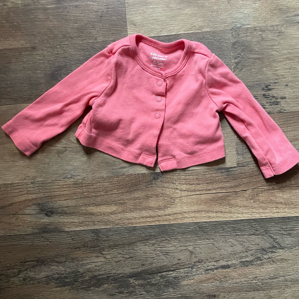 Pink baby snap top/jacket